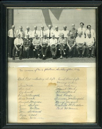 Reunion of No. 6 Platoon, 1956, courtesy of RCL #383
